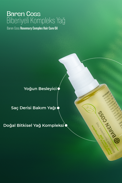 Baren Coss Biberiyeli Kompleks Saç Bakım Yağı