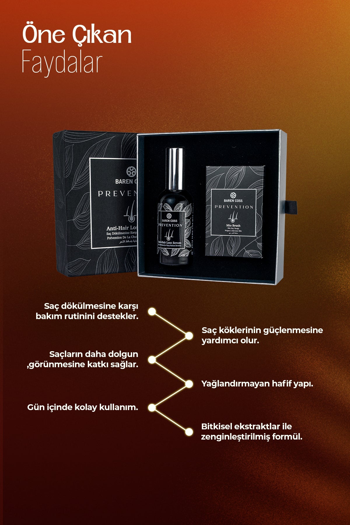 Baren Coss Prevention Dökülme Önleyici Saç Bakım Serumu