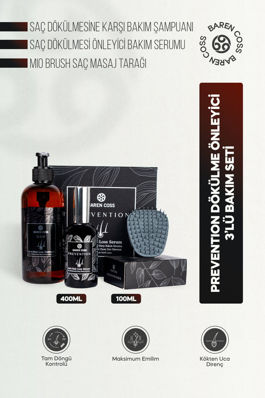 Baren Coss Dökülme Önleyici Üçlü Bakım Seti